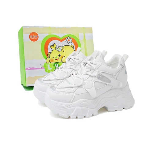 Budding Bear противоскользящие и износостойкие визуально увеличивают рост MID топ толстоподошвенные кроссовки женские