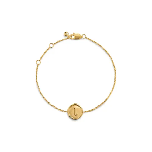 Monica Vinader Браслеты из серебра с покрытием 18K золота женские золотые