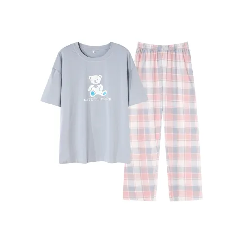 Shivs Pajama Комплект Женский Асфальтовый Серый