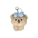 Тедди подвеска - синий бант