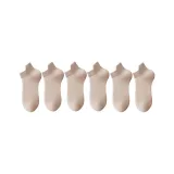 Носки MYT-199, дышащие, низкие, хаки, упаковка из 6 пар.