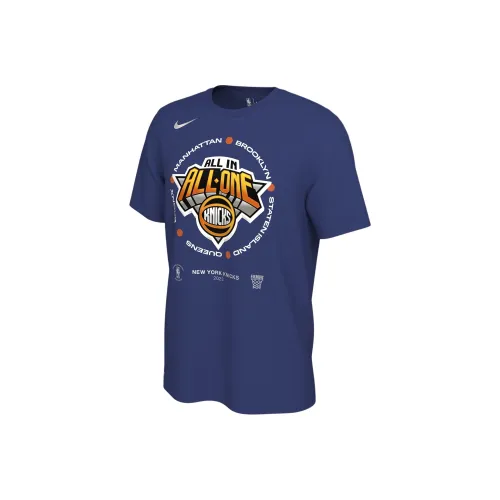Nike T-рубашка New York Knicks мужская бренд LASH синий