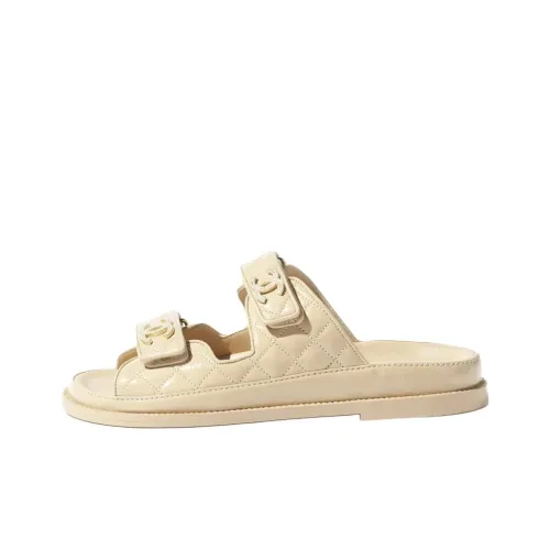 CHANEL Слипоны Женские Бежевые