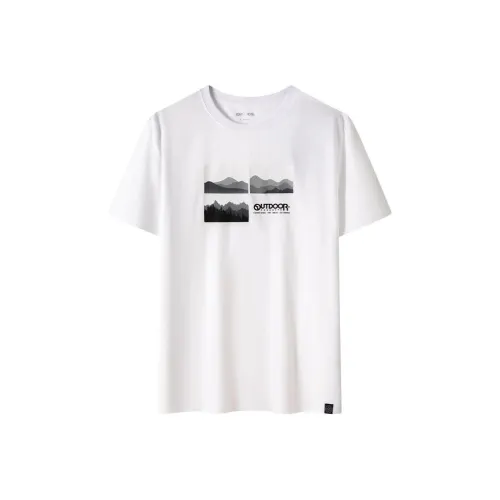 OUTDOOR PRODUCTS T-Shirt Мужской Классический Белый