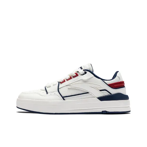 ANTA Life Collection Устойчивые к истиранию Низкие Кроссовки для скейтбординга Женские Белые Синие Красные