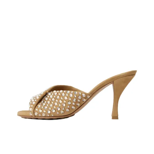 Bottega Veneta Blink Шлепанцы 8 см Женские Коричневый