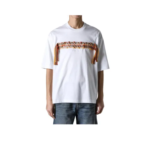 Lanvin SS24 T Рубашка Мужская Белая