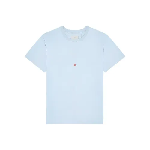 GIVENCHY SS24 T Рубашка Мужская Небесно-Синий