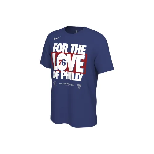 Nike T-рубашка Philadelphia 76ers Мужская LASH Синий