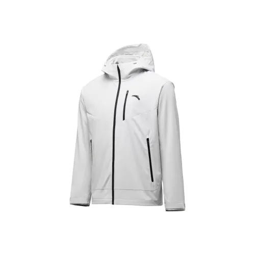 ANTA Sports Life Collection Водонепроницаемый и Ветрозащитный для сохранения тепла Ветровка Мужская Бежево-розовая Серая