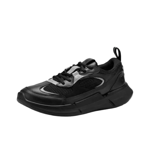 Ecco Walking 2,2 Беговые кроссовки Низкий Топ Черный Мужской