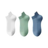 MYT-199 Дышащие носки Crew, 3 упаковки (Белый/Светло-зеленый/Туманно-синий)