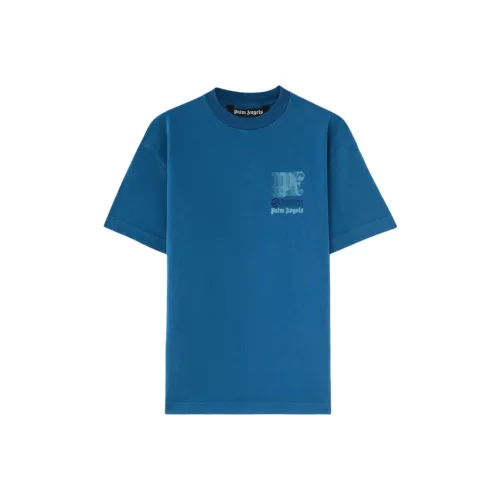 PALM ANGELS T-Shirt Унисекс Синий