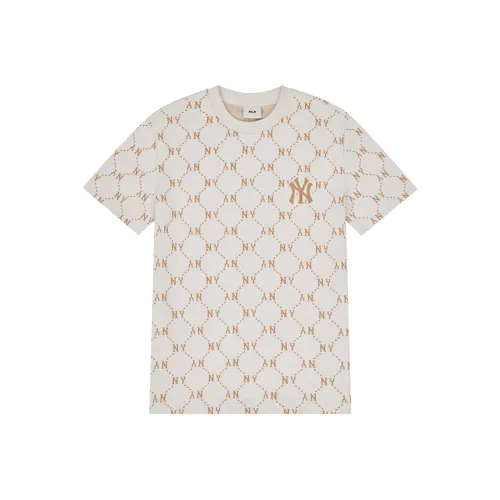 MLB MONOGRAM Коллекция Нью-Йорк Янкис T-рубашка унисекс кремовый