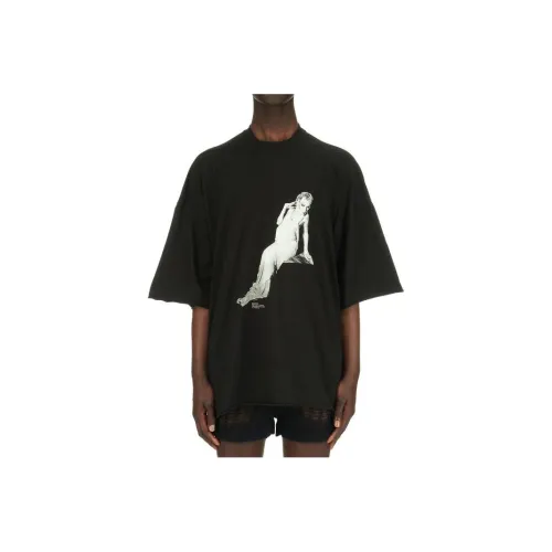 RICK OWENS совместная черная мужская рубашка T