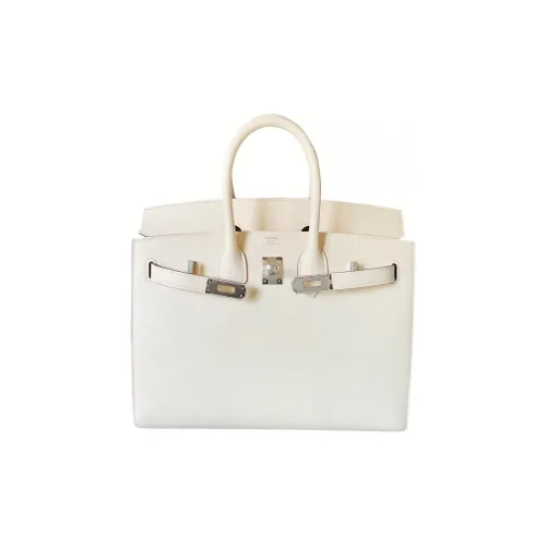 HERMES Birkin Коровья кожа Сумка Birkin Сумка 30 Женская Кремово-белая