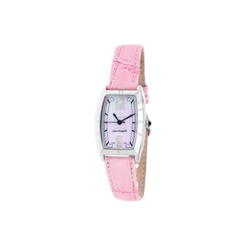 Laura Biagiotti Женские часы Кварцевый механизм ремень из натуральной кожи 23 мм розовый циферблат