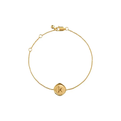 Monica Vinader Браслеты из стерлингового серебра с покрытием из 18-каратного золота женские золотые