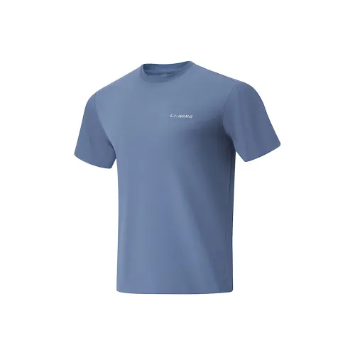 LINING Cool Tea T Рубашка Мужская Серый Индиго