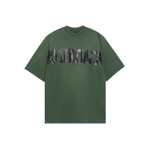 Balenciaga SS24 T Рубашка Обычный крой Мужская Зеленая