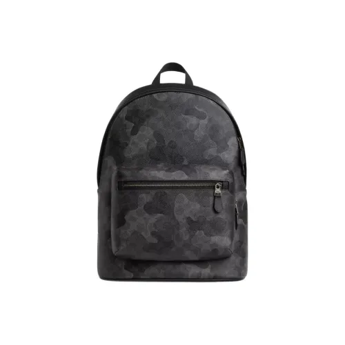 COACH Smooth Calfskin Backpack Large Men's Gray COACH Гладкая телячья кожа рюкзак большой мужской серый