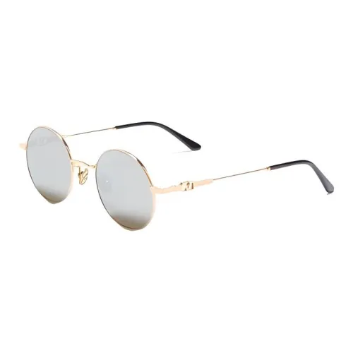 Valentino Металл Круглые Солнцезащитные очки Унисекс Золото