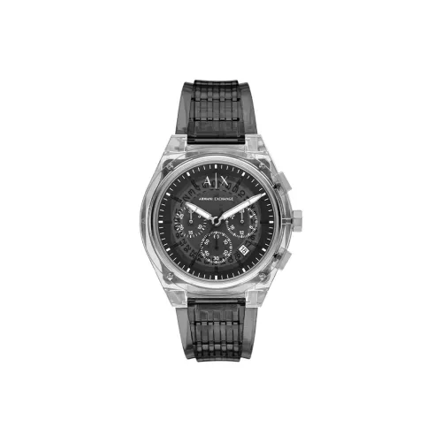 ARMANI EXCHANGEAE RAFAEL Collection Мужские часы Кварцевый механизм Полиуретановый ремешок 44 мм Серый циферблат