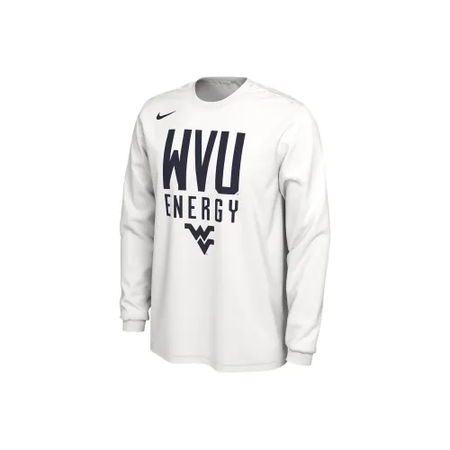nike West Virginia T Рубашка Мужская Белая