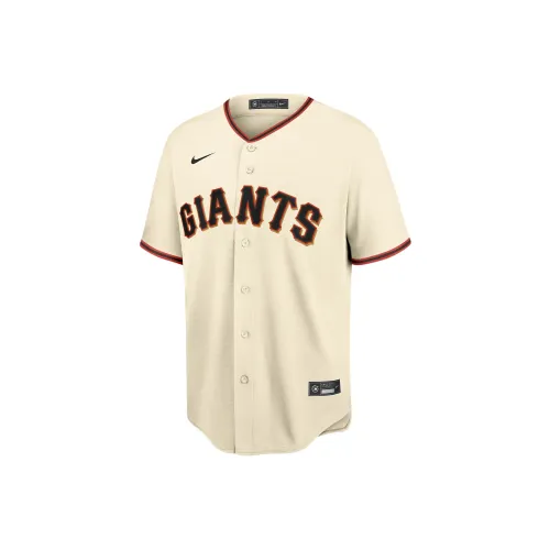 nike MLB San Francisco Giants Brandon Crawford T-Shirt Мужская Кремово-белая