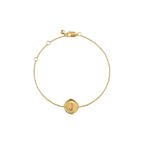 Monica Vinader Браслеты из серебра с покрытием 18K золота женские золотые