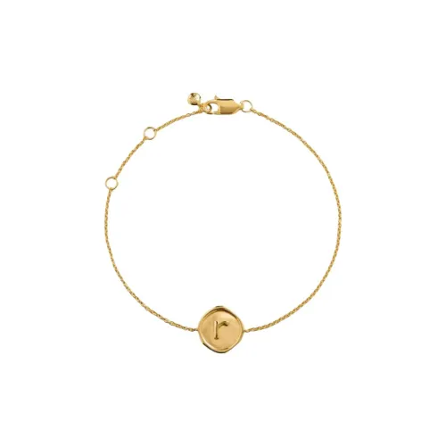 Monica Vinader Браслеты из стерлингового серебра с покрытием из 18-каратного золота женские золотые