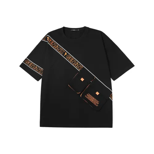 GENANX Черная унисекс футболка