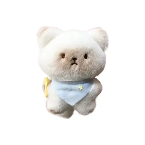 Oloy Очаровательный Шарф Еда Котенок Кролик Скрипящий Украшение Куклы Плюшевый Брелок 12 см Высота