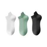Носки MYT-199 Дышащие Низкие 3 упаковки (Белый/Светло-зеленый/Черный)
