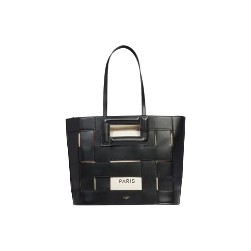 LANCEL GRAIN LEATHER Тоут Сумка Сумка для покупок Сумка через плечо Женская Черная