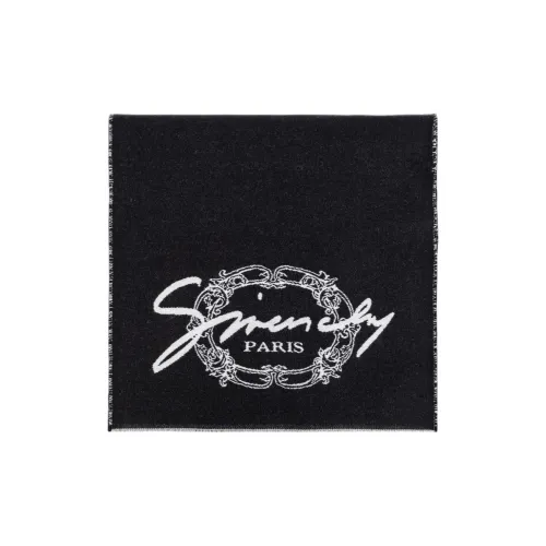 Givenchy Шелк Wool Knit Шарфы Мужской Черный