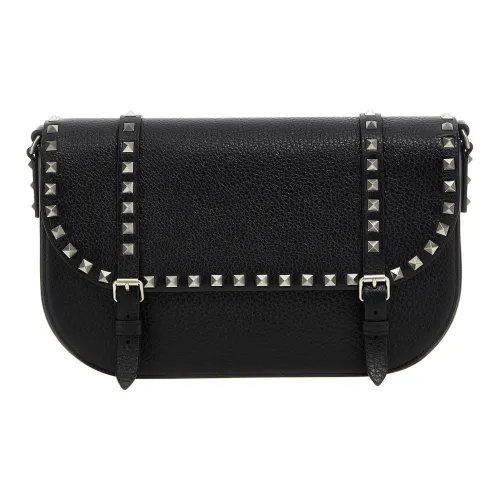 Valentino Rockstud Сумка через плечо из коровьей кожи женская черная