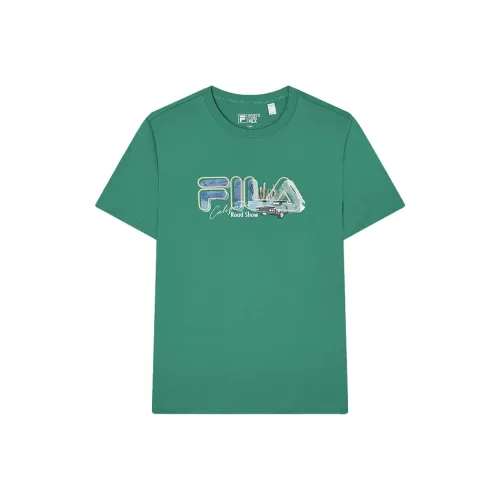 Fila Heritage Коллекция SS24 T Рубашка Мужская Wan Trail Зеленая