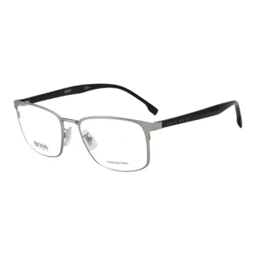 HUGO BOSS Сплав Пластик Оправа для Очков Прямоугольная Мужская Серебряная