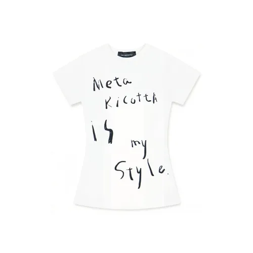 METARICOTTA T-Shirt Унисекс Белый