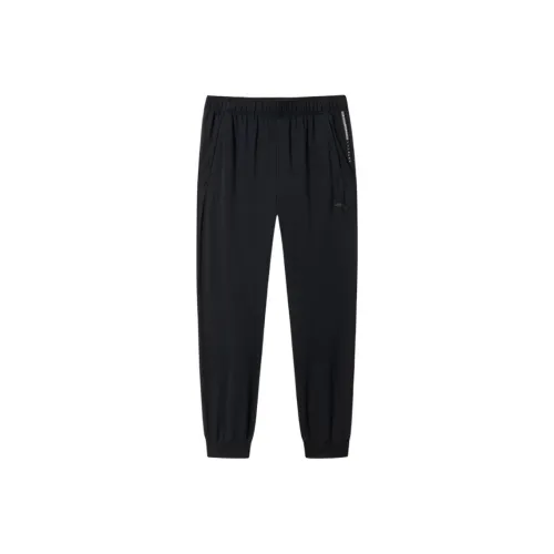 ANTA Все Погода Вязаные Тренировочные Брюки Мужские Основной Черный
