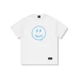 Белая основа, синий цвет