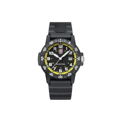 LUMINOX Кварцевый механизм Унисекс Часы 44 мм Черный циферблат CARBONOX™ Корпус Резиновый ремешок