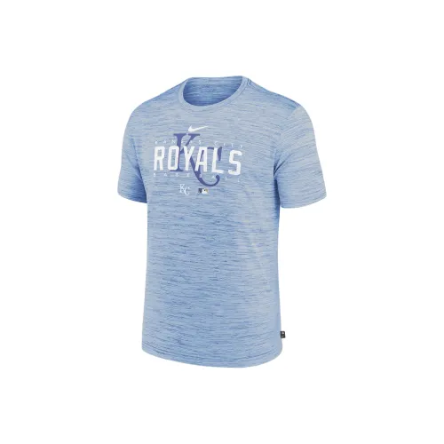 nike Dri Fit Velocity Practice MLB Kansas City Royals Футболка Мужская Небесно-голубая