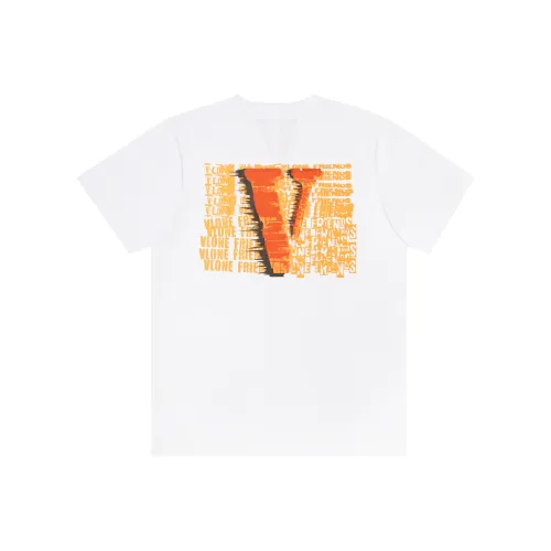 VLONE T-Shirt Унисекс Белый Оранжевый