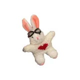 Красно-белое сердце, пилот, белый кролик