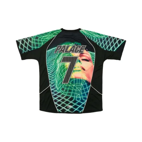 PALACE Umbro Коллаборация SS24 3RD GOALIE Рубашка T Рубашка Унисекс Черный