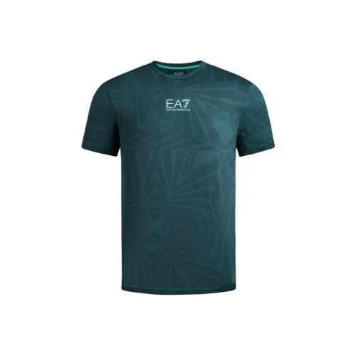 EMPORIO ARMANI EA7 SS24 T Рубашка Мужская Зеленая