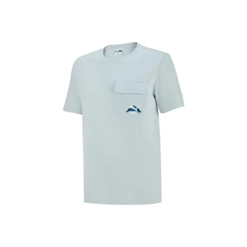 PUMA Кемпинг T-Shirt Мужская Платина Серый