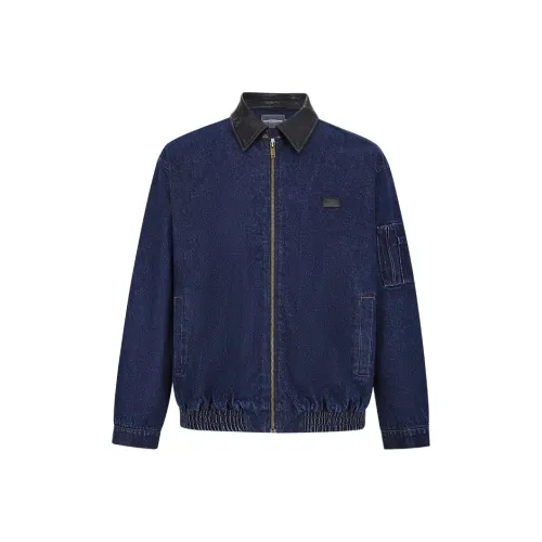 BANDITK GANGN Denim Jacket Unisex Dark Blue